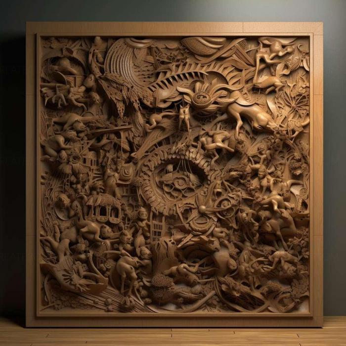 نموذج ثلاثي الأبعاد لآلة CNC 3D Art 